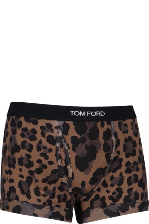 Homeware Tom Ford Leopard Print Boxer Shorts