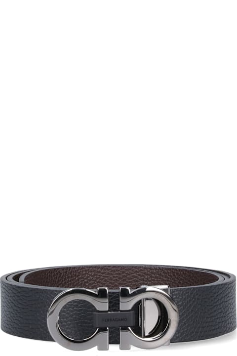 Ferragamo for Kids Ferragamo 'gancini' Reversible Belt