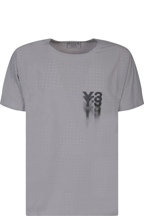 Fashion for Men Y-3 Y-3 Run Ss Grey T-shirt