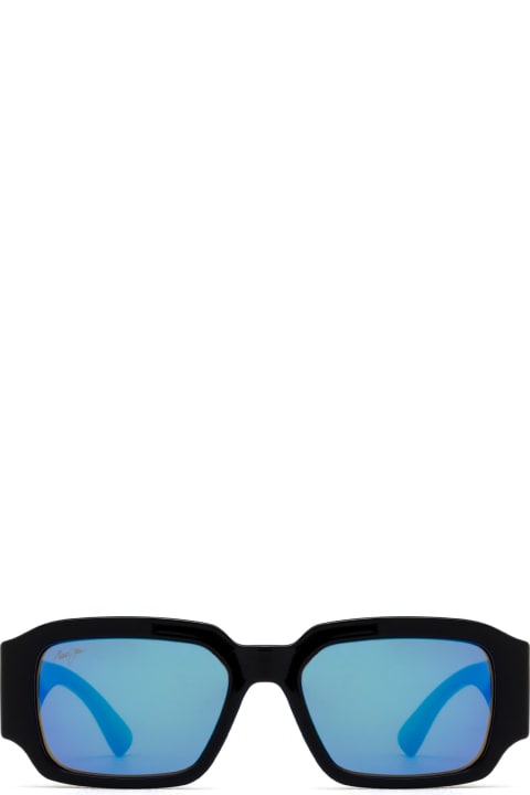 メンズ Maui Jimのアイウェア Maui Jim Mj639 Shiny Black Sunglasses