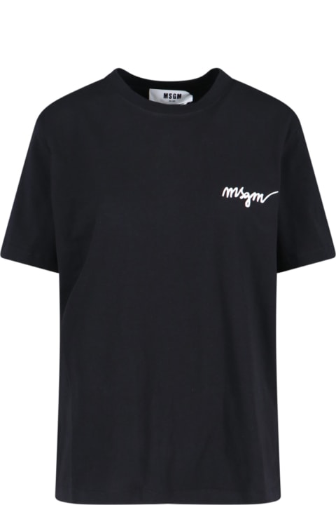Fashion for Women MSGM Logo T-shirt