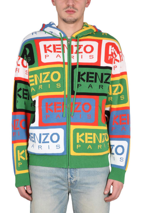 Kenzo Fleeces & Tracksuits for Men Kenzo Kenzo Label Knit Sweatshirt
