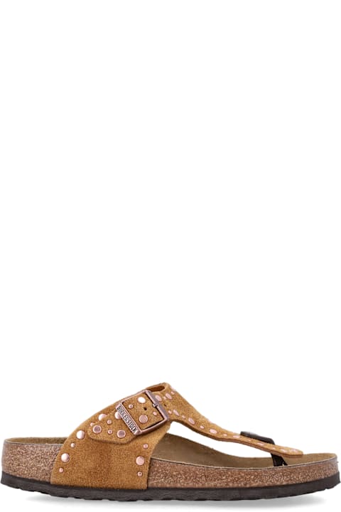 Birkenstock Gizeh Rivet Mink Suede Sandal