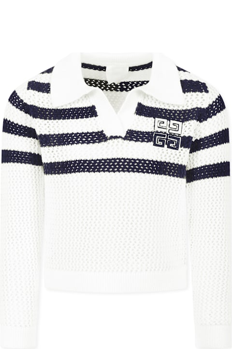 Givenchy Sweaters & Sweatshirts for Women Givenchy White Sweater For Girl With 4g Motif