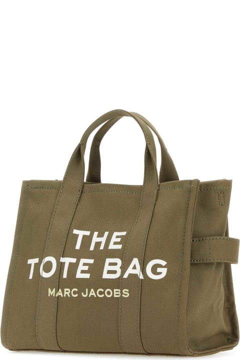 Marc Jacobs Totes for Women Marc Jacobs Army Green Canvas Medium The Tote Bag Handbag