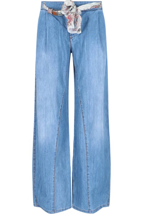 Ermanno Scervino for Women Ermanno Scervino Palazzo Jeans With Stones And Belt