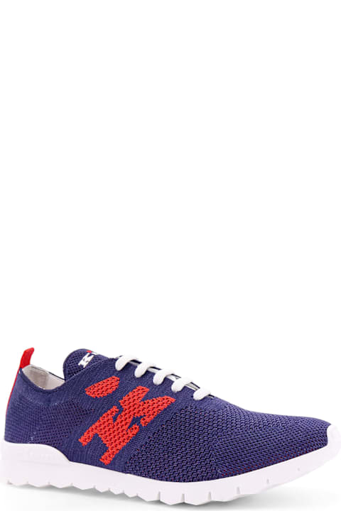 Kiton Sneakers for Men Kiton Knit Sneakers With Lateral Monogram