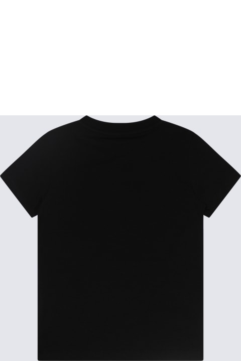 ガールズ MoschinoのTシャツ＆ポロシャツ Moschino Black And White Cotton T-shirt