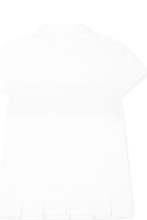 Gucci for Baby Girls Gucci White Dress For Baby Girl With Web Detail