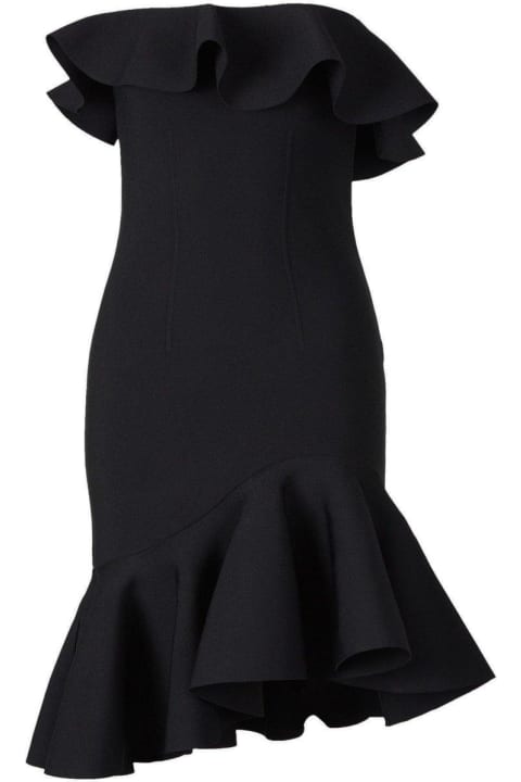 Fashion for Women Alexander McQueen Ruffled Bustier Mini Dress