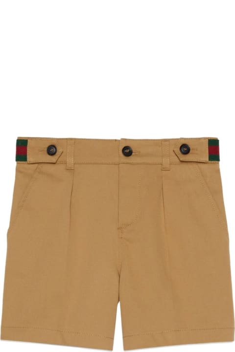 Bottoms for Girls Gucci Gucci Kids Shorts Beige