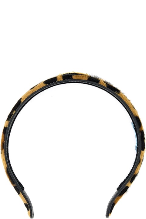 Hair Accessories for Women Prada Printed Calf Hair Hairband