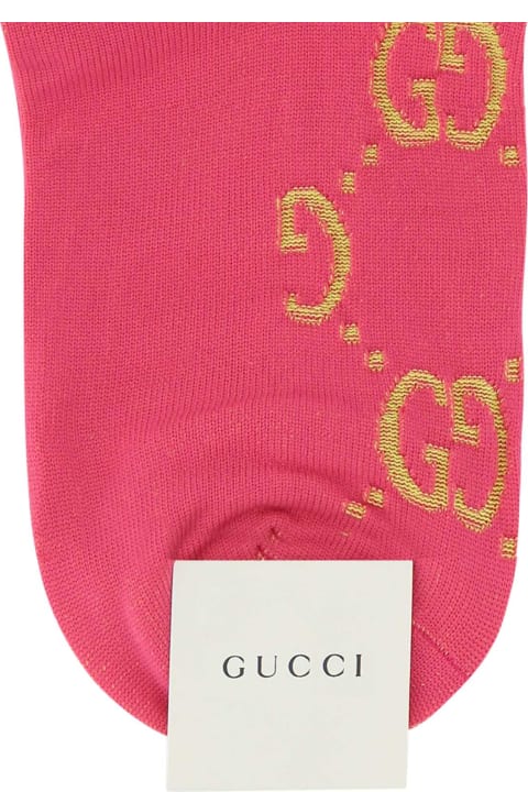 Clothing for Women Gucci Embroidered Nylon Socks