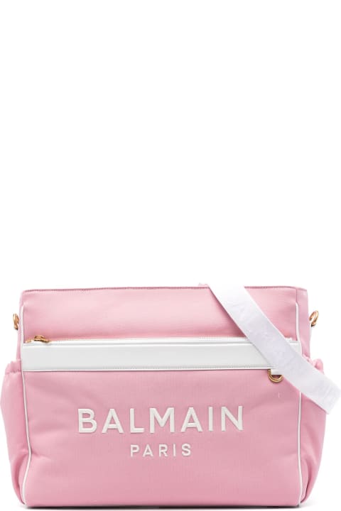 Accessories & Gifts for Baby Girls Balmain Borsa Fasciatoio Con Ricamo