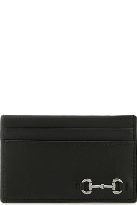 Gucci Black Leather Card Holder