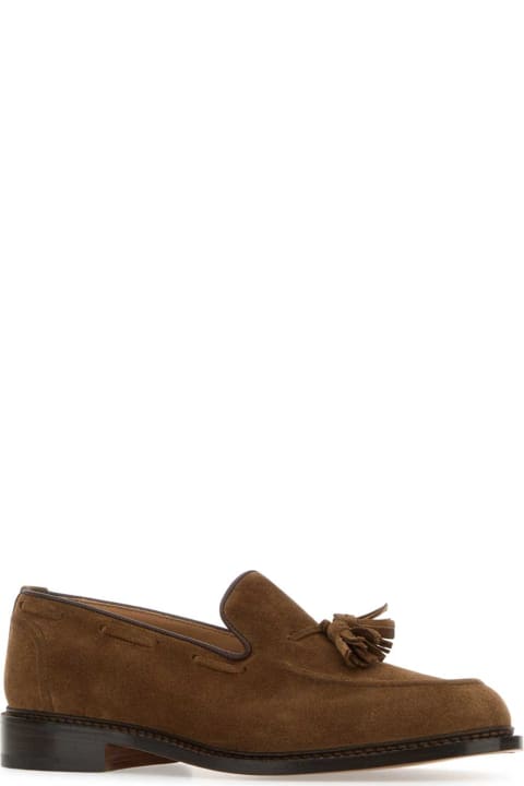 Tricker's Loafers & Boat Shoes for Men Tricker's Camel Suede Elton Loafers