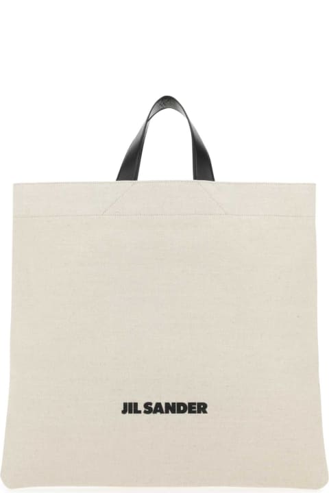 Jil Sander for Women Jil Sander Sand Canvas Shopping Bag