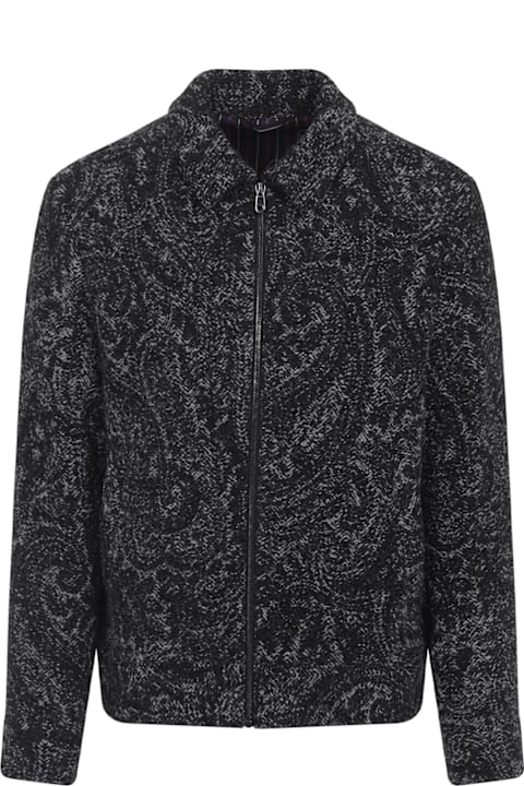 Homeware Etro Shirt Collar Bomber Jacket