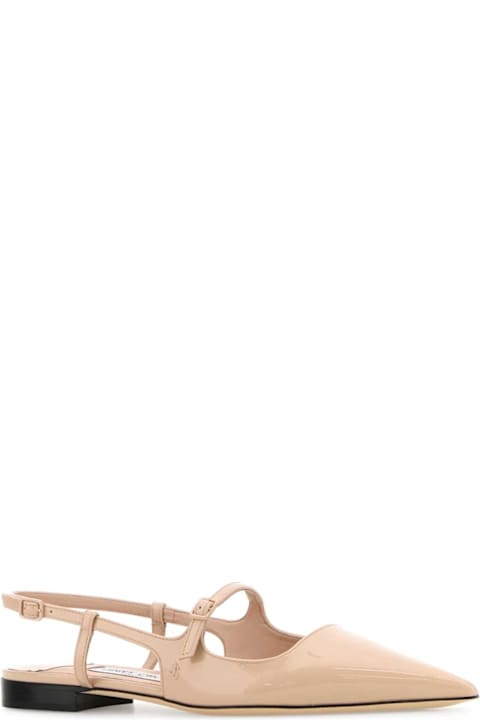 Homeware Jimmy Choo Light Pink Leather Didi Ballerinas