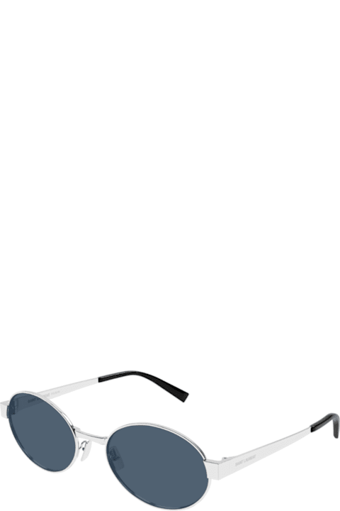 Saint Laurent Eyewear لـ Kids Saint Laurent Eyewear Saint Laurent Sl 692 Linea Sl Logo 006 Silver Blue Sunglasses