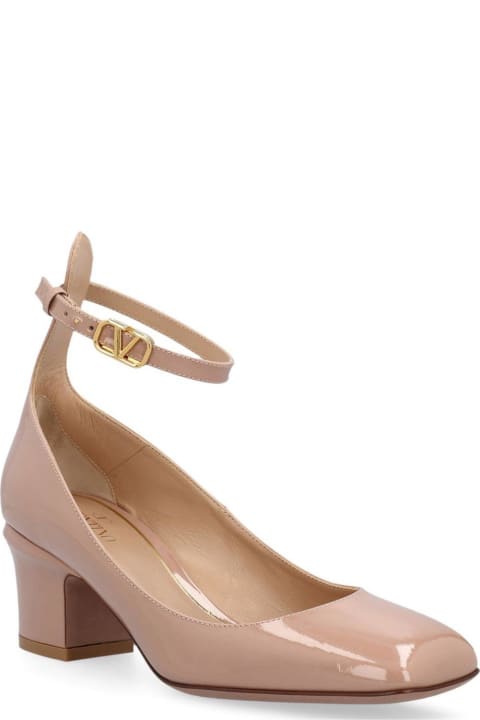 High-Heeled Shoes for Women Valentino Garavani Tan-go Logo Plaque Square Toe Pumps