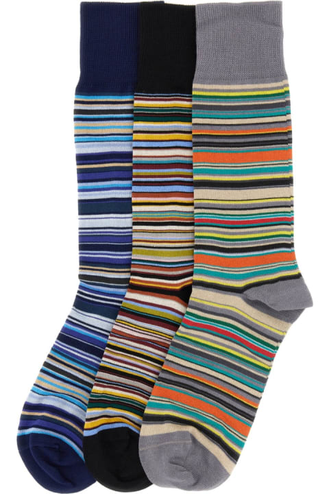 Underwear for Men Paul Smith Set Of Three Multicolor Socks