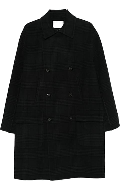 Paolo Pecora for Kids Paolo Pecora Paolo Pecora Checked Double-breasted Coat