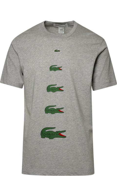 Topwear for Men Comme des Garçons X Lacoste Logo Printed Crewneck T-shirt