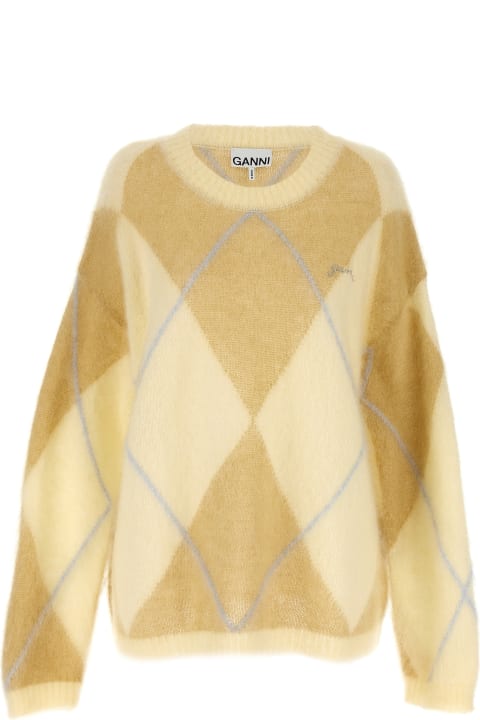 Homeware Ganni Brown Mohair Blend Sweater