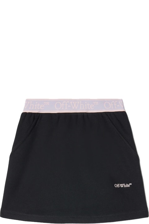 Off-White Bottoms for Girls Off-White Sports Skirt With Bookish Logo