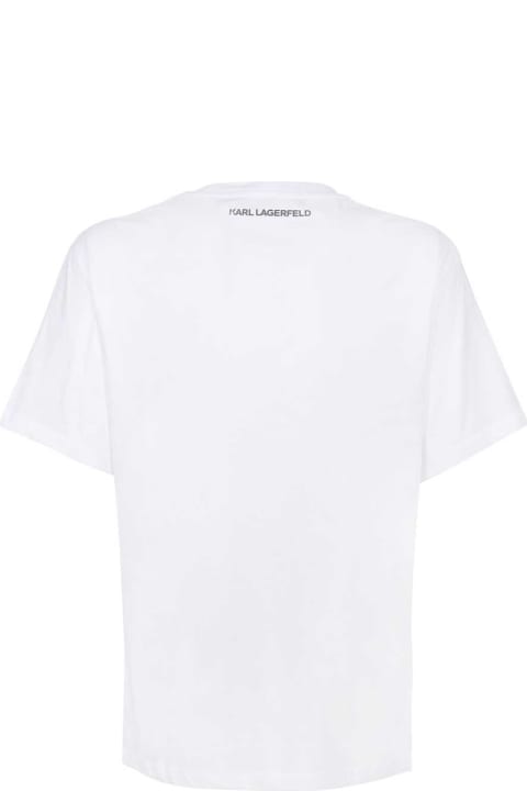 Fashion for Women Karl Lagerfeld Printed Cotton T-shirt