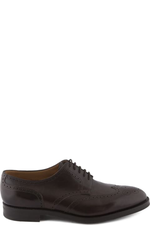 Laced Shoes for Men John Lobb Shoe Lace-up Darby Ii In Dark Brown Misty Calf