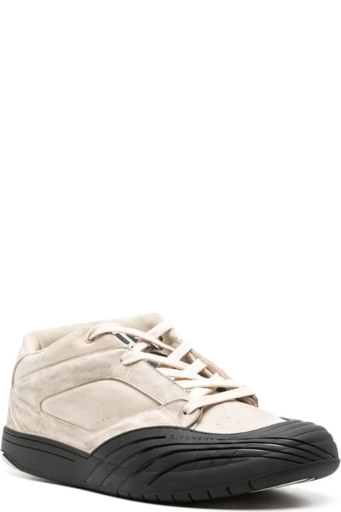 Fashion for Men Givenchy Stone Grey Skate Sneakers In Nubuck And Synthetic Fibre