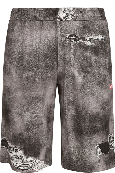 Diesel Pants for Men Diesel Distressed Shorts