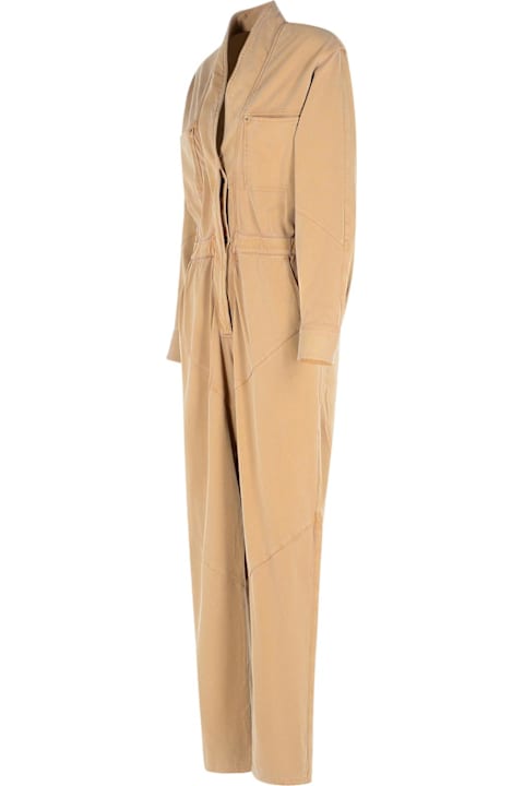 Marant Étoile Dresses for Women Marant Étoile 'remady' Brown Cotton Jumpsuit