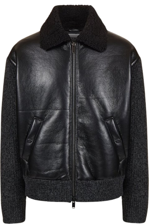 Iceberg for Women Iceberg Faux Leather Bomber Jacket