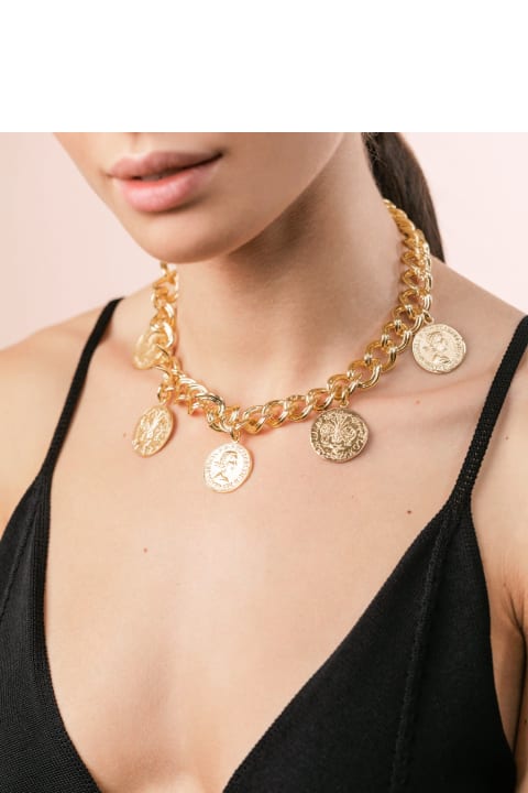 Federica Tosi Necklaces for Women Federica Tosi Lace Elizabeth Gold