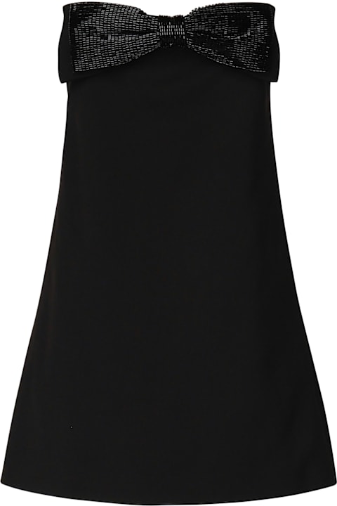 Homeware self-portrait Crepe Wrap Mini Dress