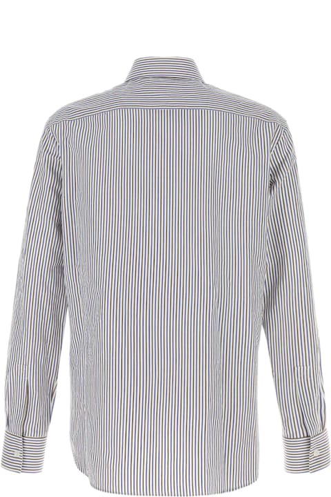 Bottega Veneta for Men Bottega Veneta Embroidered Cotton Blend Shirt