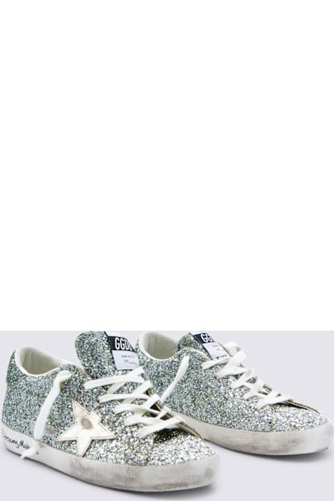 Golden Goose Green Leather Sneakers