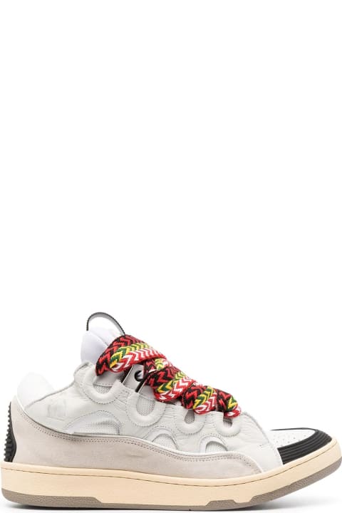'curb' Sneakers In White Leather