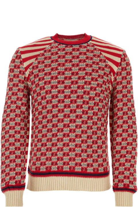 Wales Bonner Sweaters for Men Wales Bonner Embroidered Cotton Unity Sweater