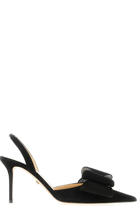 Mach & Mach for Women Mach & Mach Black Suede Le Cadeau Pumps