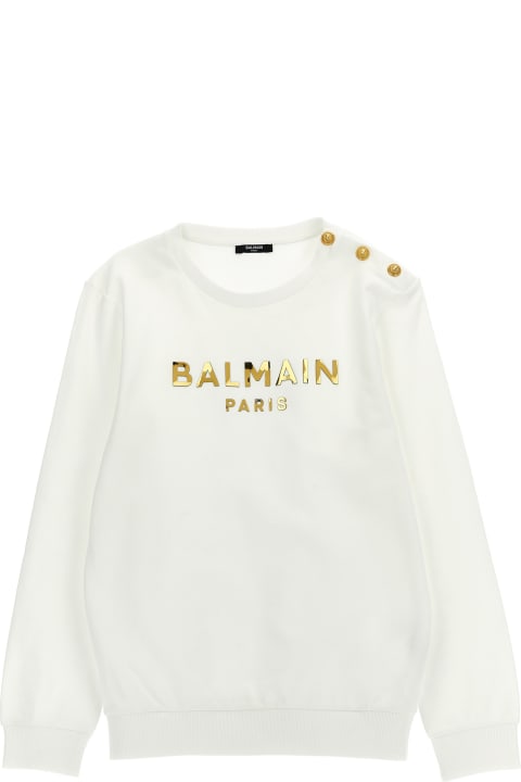 Sweaters & Sweatshirts for Girls Balmain Logo Sweatshirt