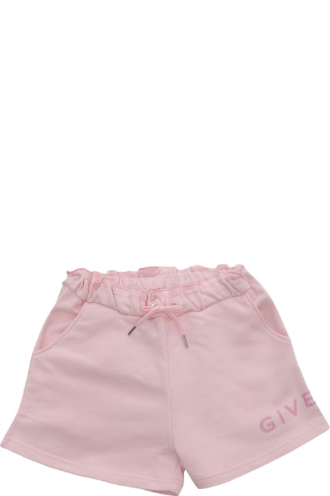 Givenchy for Girls Givenchy Pink Shorts With Logo