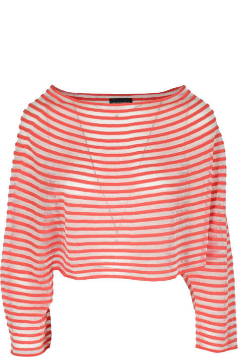 Emporio Armani Sweaters for Women Emporio Armani Striped Knit Jumper