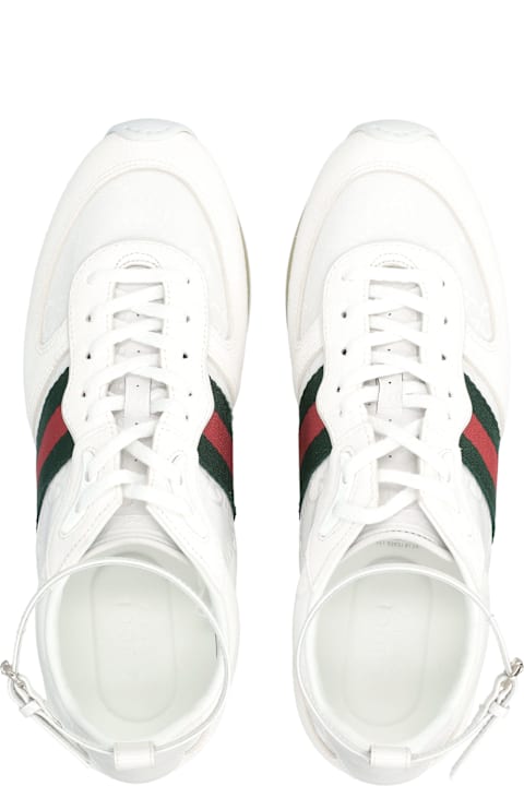 Gucci Re-motion White Gg Nylon Women S Trainer