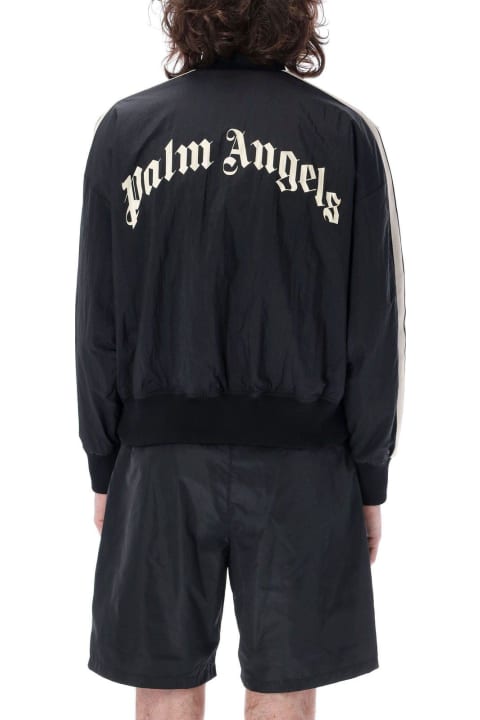 Palm Angels for Men Palm Angels Logo Printed Long-sleeved Jacket