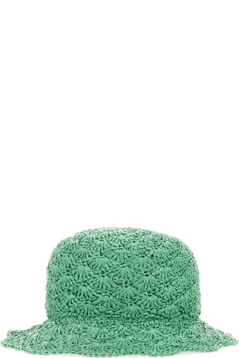 Homeware RED Valentino Raffia Bucket Hat