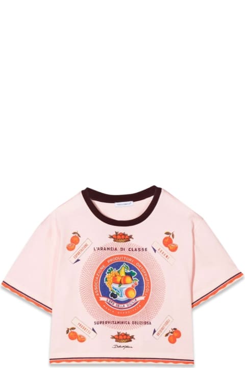 Topwear for Girls Dolce & Gabbana Classy Orange T-shirt